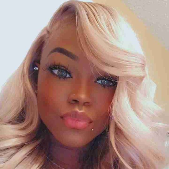 Blonde frontal with soft waves
