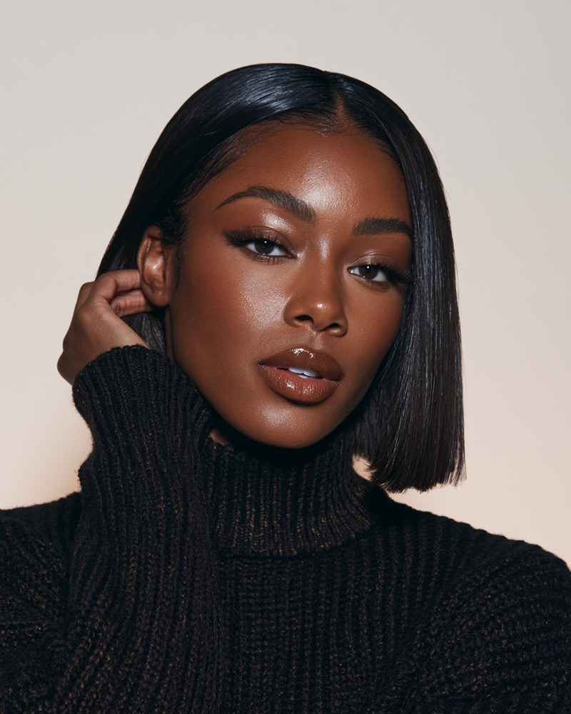 Sleek black bob quickweave